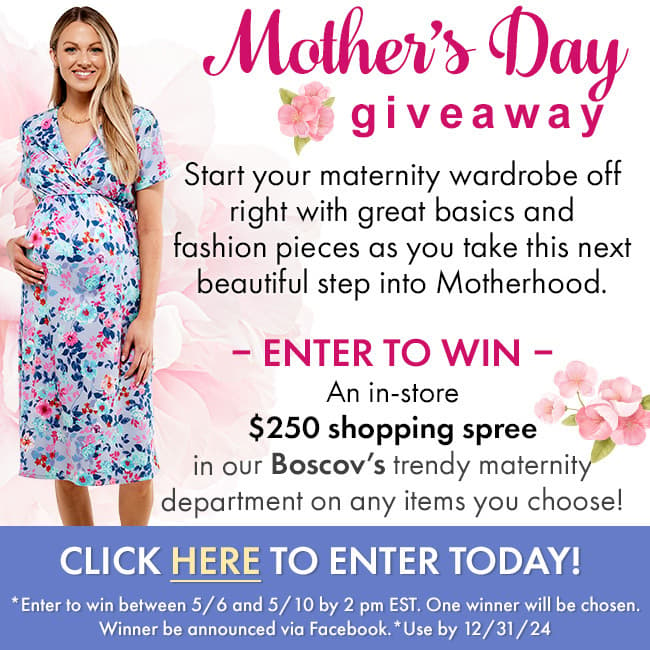 Mother's Day Giveaway Enter To Win An Instore $250 Boscov's Shopping Spree