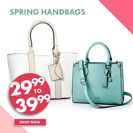 $29.99 to $39.99 Handbags