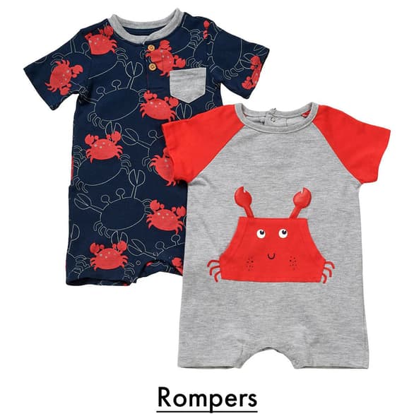 Shop All Baby Boy Rompers Today!