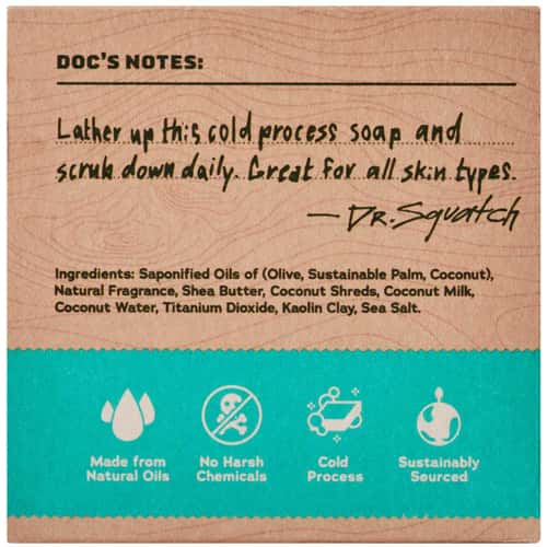 Dr Squatch Coconut Castaway Bar Soap alt image view 2