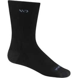 Wide Open Women's Solid Cushioned Crew Socks