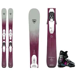 Rossignol Kids' Experience W Pro Skis with Kid X Bindings + Dalbello Girls' Green Gaia 2.0 GripWalk® Ski Boots Package '24