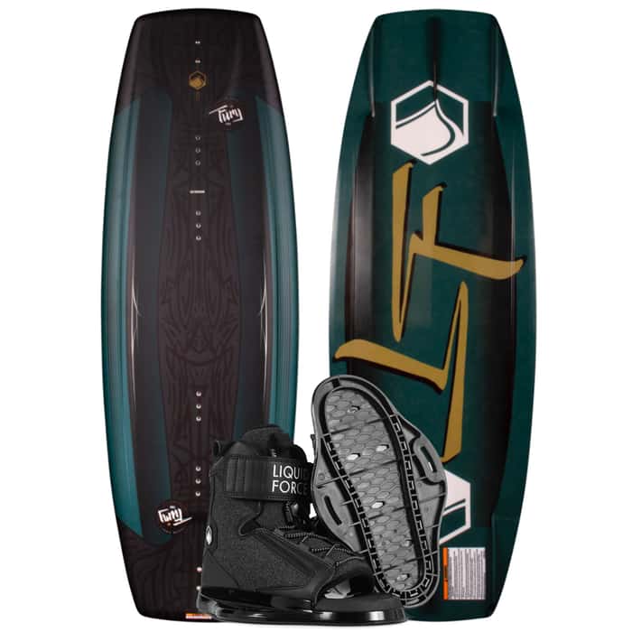 Liquid Force Boys Fury Wakeboard Package with Rant Bindings
