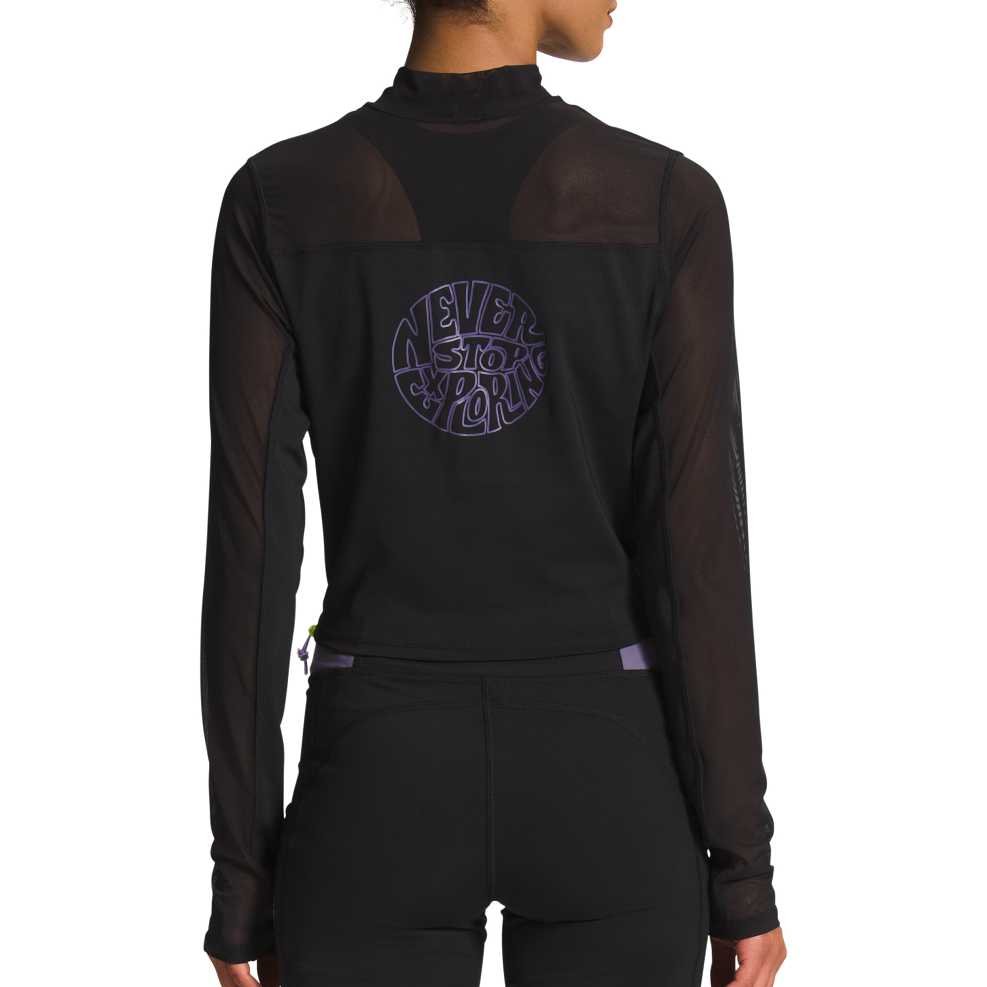 The North Face Womens Trailwear QTM Mock Neck Long Sleeve Shirt