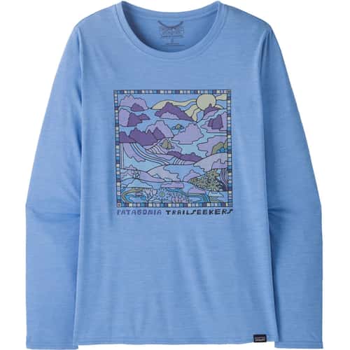 Patagonia Women's Capilene Cool Daily Lands Long Sleeve Graphic T Shirt alt image view 4
