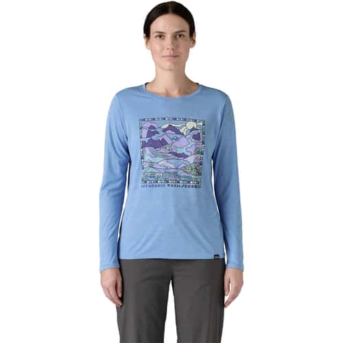Patagonia Women's Capilene Cool Daily Lands Long Sleeve Graphic T Shirt alt image view 2