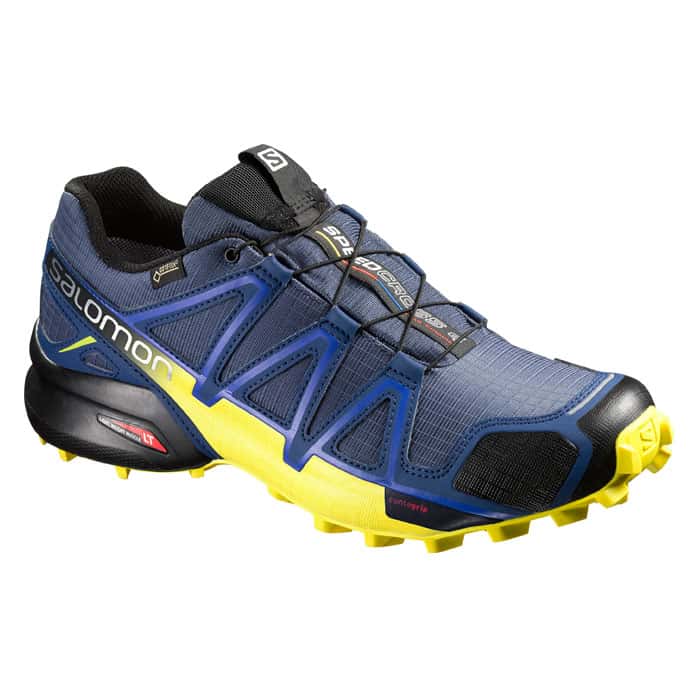 Salomon Men's Speedcross 4 GTX Trail Running Shoes Blue/Yellow