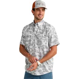 Huk Men's Tide Point Short Sleeve Button Down Shirt