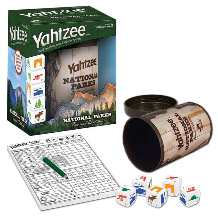 Hasbro Yahtzee! National Parks Travel Edition Dice Game