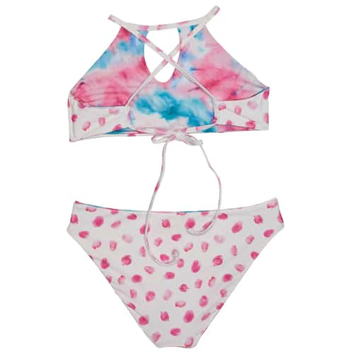 Splendid Girls' Twist of Fate Reversible High Neck Swimsuit Set alt image view 4