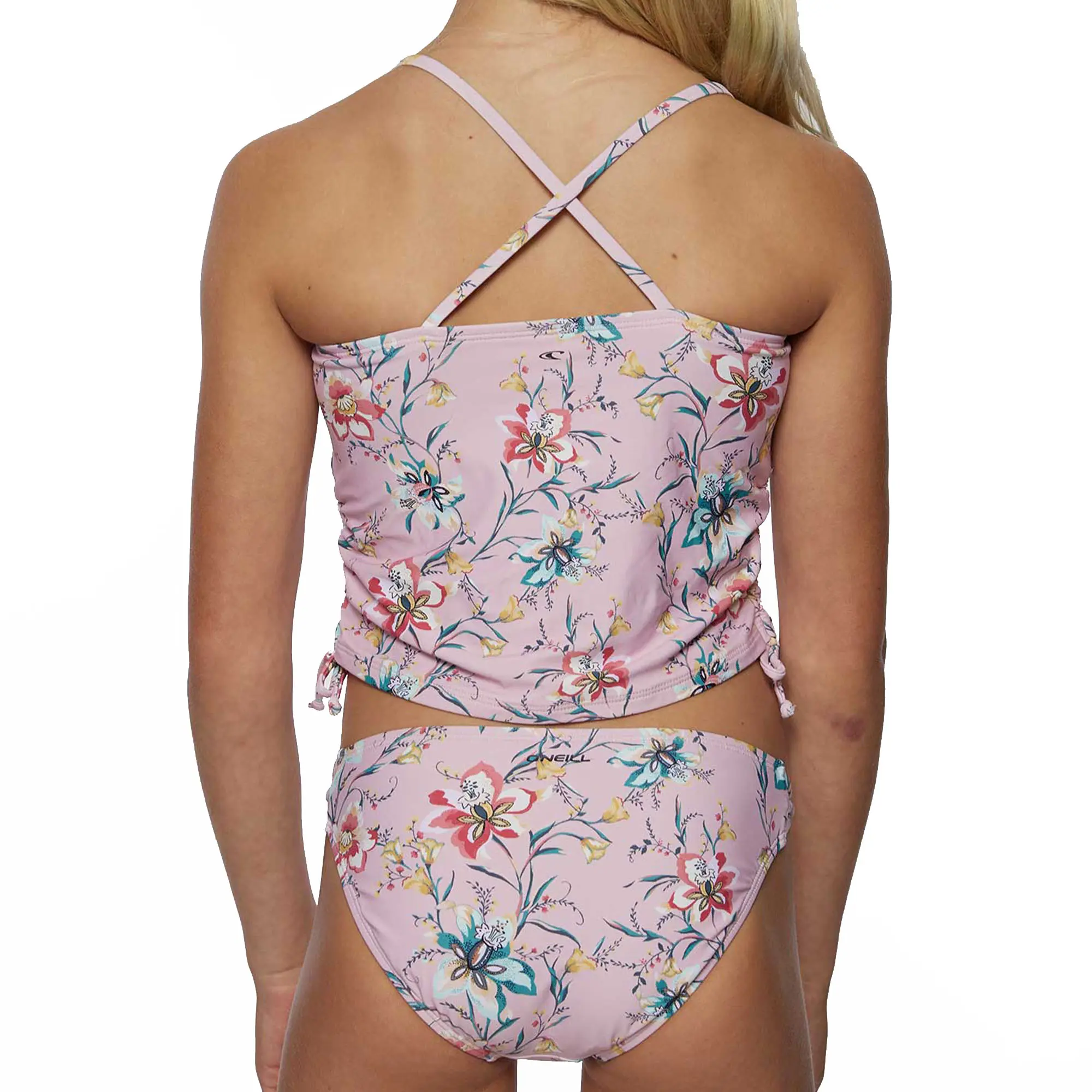 ONeill Girls Sydney Floral Cinch Tankini Swim Set Sun Ski Sports