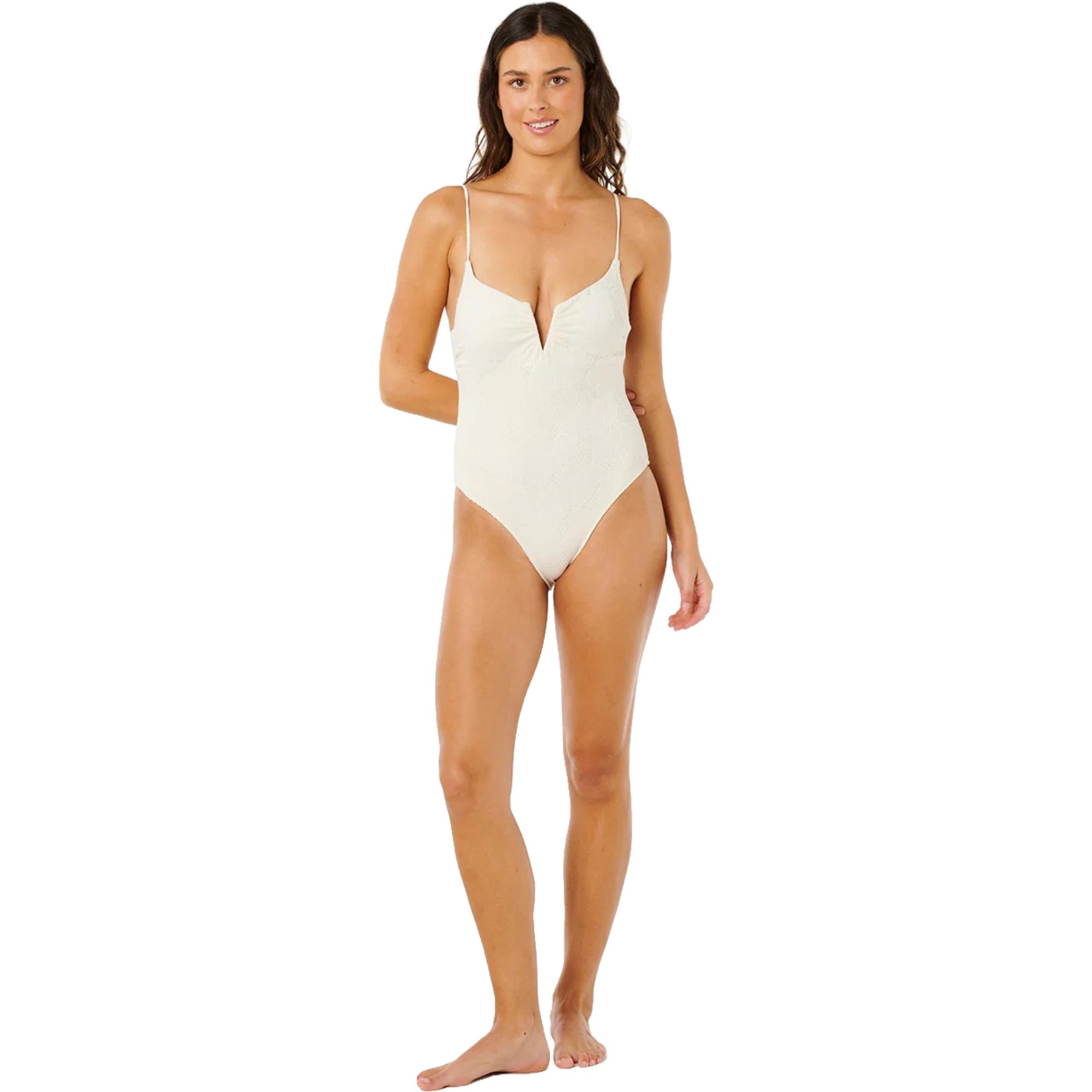 Rip Curl Women's Oasis V Wire Multi Fit One Piece Swimsuit - Sun