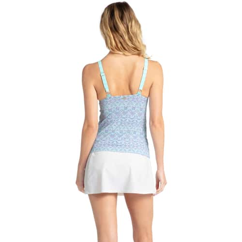 Cabana Life Women's Embroidered Tankini Top alt image view 2