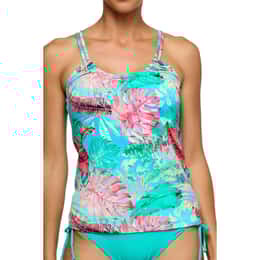 Next By Athena Women's Coconut Bay Third Eye Shirr Tankini