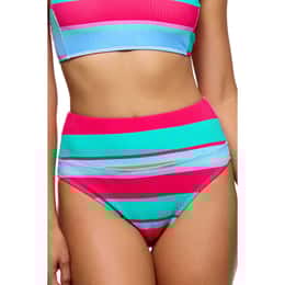 Next By Athena Women's Bermuda Stripe Harmony High Waist Bottoms