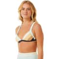 Rip Curl Women's Block Party Spliced Fixed Triangle Bikini Top alt image view 2