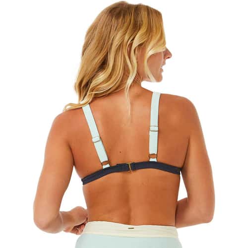 Rip Curl Women's Block Party Spliced Fixed Triangle Bikini Top alt image view 3