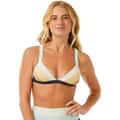 Rip Curl Women's Block Party Spliced Fixed Triangle Bikini Top alt image view 1