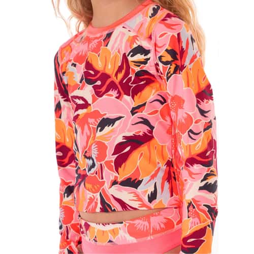 Maaji Girls' Coral Leafy Odyssey RashguardSet alt image view 3