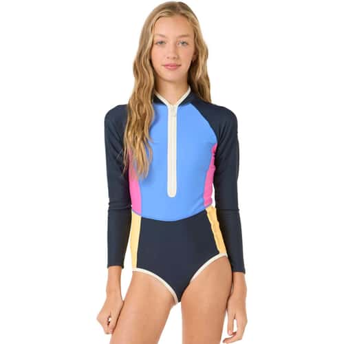 Rip Curl Girls' Block Party Long Sleeve Surfsuit alt image view 1
