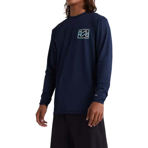 Billabong Men's Crayon Wave UPF 50 Surf Long Sleeve Rashguard alt image view 4