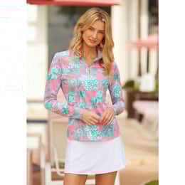 Cabana Life Women's Cote D'Azur Performance Zip Top