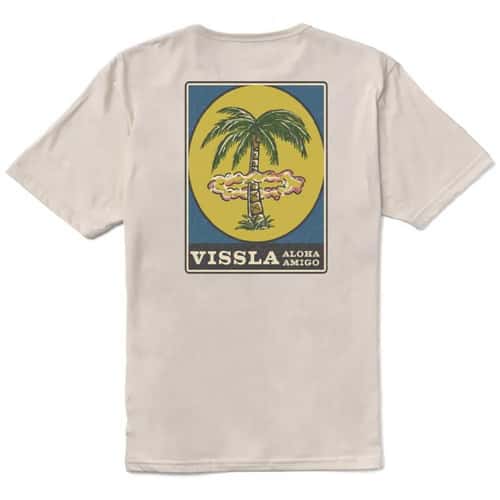 Vissla Men's Atomic Palms Organic T Shirt alt image view 1