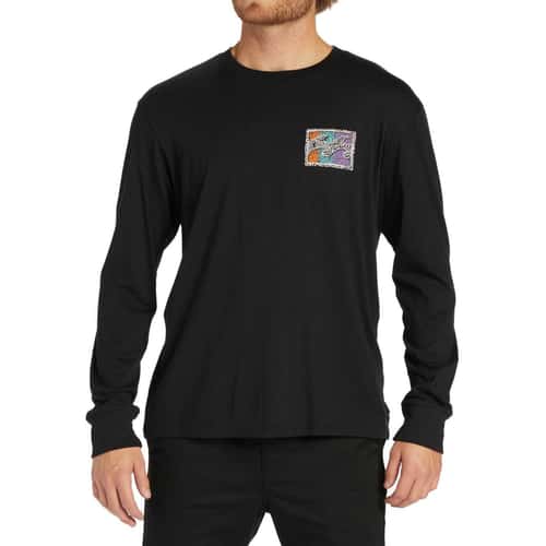 Billabong Men's Crayon Wave Long Sleeve T Shirt alt image view 3