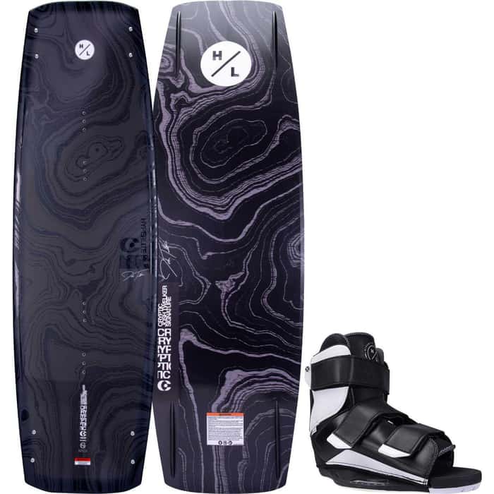 Hyperlite Men's Cryptic Wakesboard Package with Formula 7-10 Bindings '24