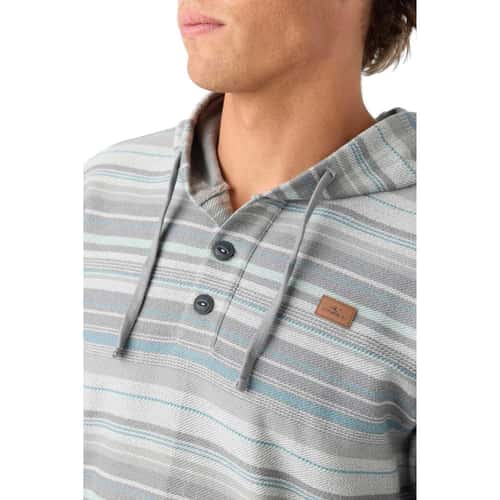 O'Neill Men's Bavaro Stripe Poncho Fleece Pullover alt image view 10
