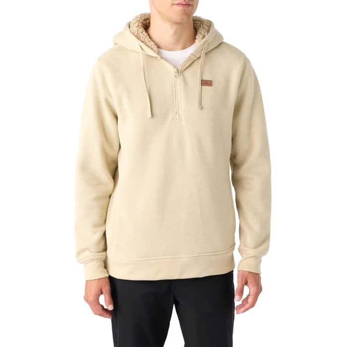 O'Neill Men's Passage 1/4 Zippered Hooded Fleece Sweater