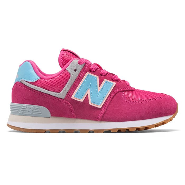 New Balance Little Girl's 574 Pink/blue Running Shoes - Sun & Ski Sports