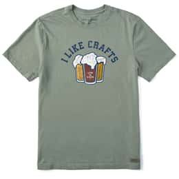 Life Is Good Men's I like Crafts Short Sleeve Crusher T Shirt