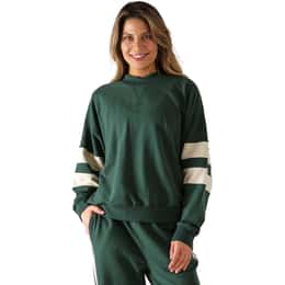 Glyder Women's Vintage Oversized Crew Sweatshirt