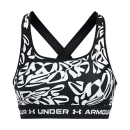 Under Armour Women's Armour Mid Cross Back Printed Sports Bra