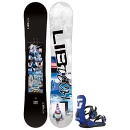 Lib Tech Men's Skate Banana Wide Snowboard + Union Men's Strata Snowboard Bindings '24