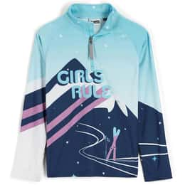 Spyder Girls' Surface Half Zip T-Neck