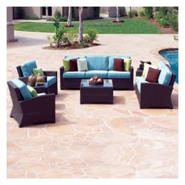North Cape Cabo Jaco Bean Loveseat 4-Piece Deep Seating Set