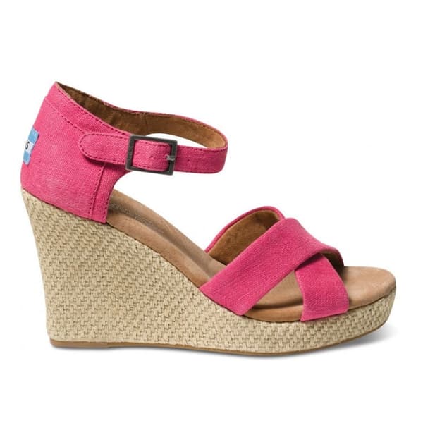 toms strappy wedge