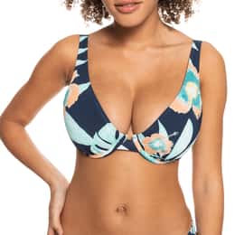 ROXY Women's Printed Beach Classics Bikini Top