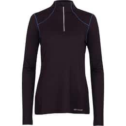 Hot Chillys Women's Clima-Tek Zip-T Baselayer Top