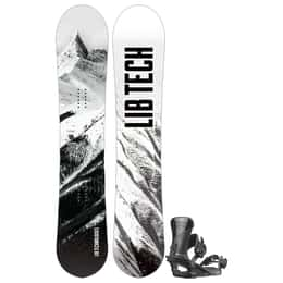 Lib Tech Men's Cold Brew Snowboard + Salomon Men's District Snowboard Bindings '24