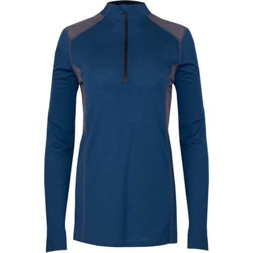 Hot Chillys Women's Clima-Wool Merino Zip-T Base Layer Top alt image view 4