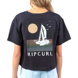 Rip Curl Women's Sail Away Crop Short Sleeve T Shirt