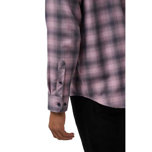 TravisMathew Men's Cloud Flannel Plaid Long Sleeve Button Up Shirt alt image view 4