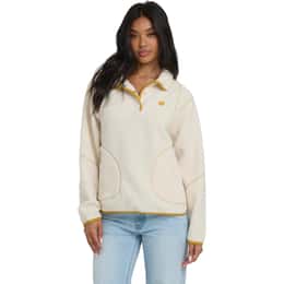 Billabong Women's Streamer Half Snap Sweatshirt