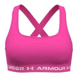 Under Armour Women's Mid Crossback Heather Sports Bra, Apparel