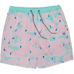 Party Pants Men's Flocking Aye 7 in Lined Swim Trunks