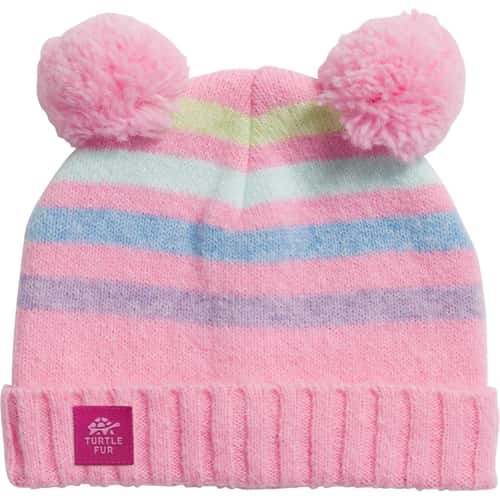 Turtle Fur Little Kids' Recycled Pom Party Beanie alt image view 1