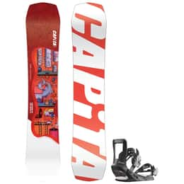 Capita Kids' Children of the Gnar Snowboard + Salomon Kids' The Future Snowboard Bindings '24